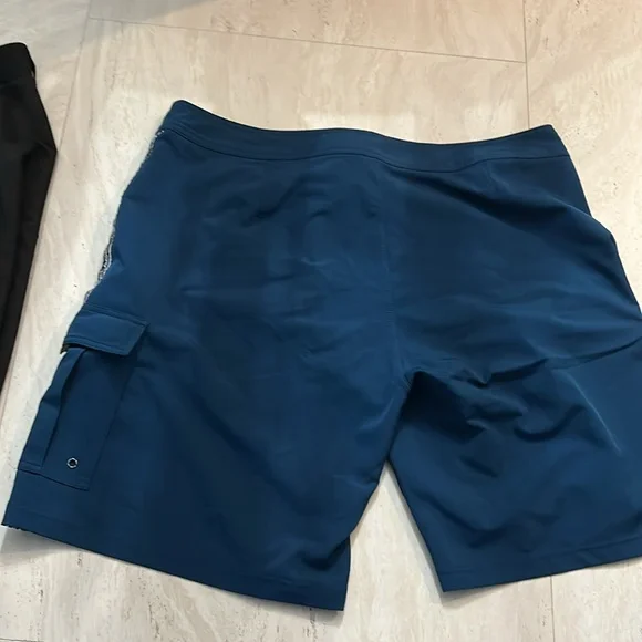 Pelagic Gray, Black and Blue quick dry shorts - Picture 6 of 13